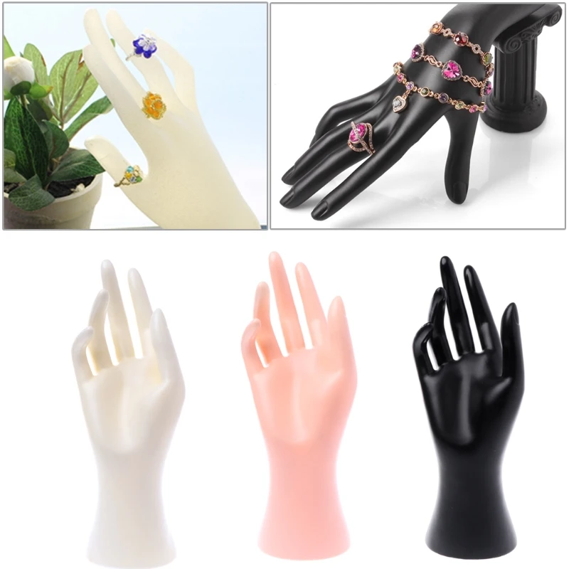 

Mannequin Hand Finger Glove Ring Bracelet Bangle Jewelry Display Stand Holder HX6F