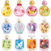 pokemon anime toy blind box pikachu eevee family blind box vulpix perfume bottle shape kawaii decoration figure gift for friends