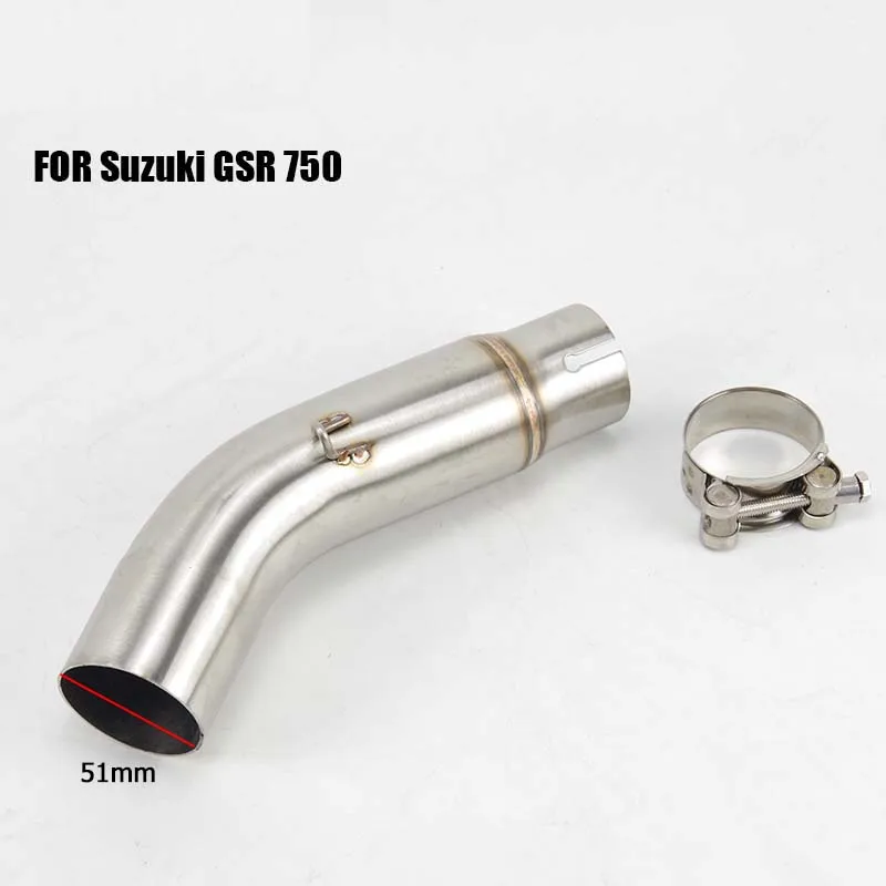 Средняя выхлопная труба мотоцикла для TMAX 500/530 R1 GSR750 DUCATI 848 MT07 CBR300 ZX-10R NK 150 R25 - Цвет: 3