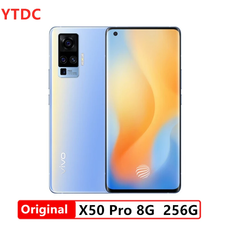 Vivo X50 pro 8 Гб 256 5G телефон Snapdragon 76 Celular 4315 мА/ч 33 Вт зарядки NFC 48MP Quad сзади Камера 6 56