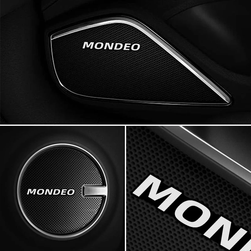 4 шт. 3D алюминиевый динамик стерео значок эмблема наклейка для Ford Mondeo mk3 mk4 mk5