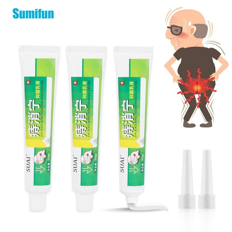 

20 г/шт., крем от геморроя для облегчения анальной трещины, эффективное удаление боли, травяная китайская медицина