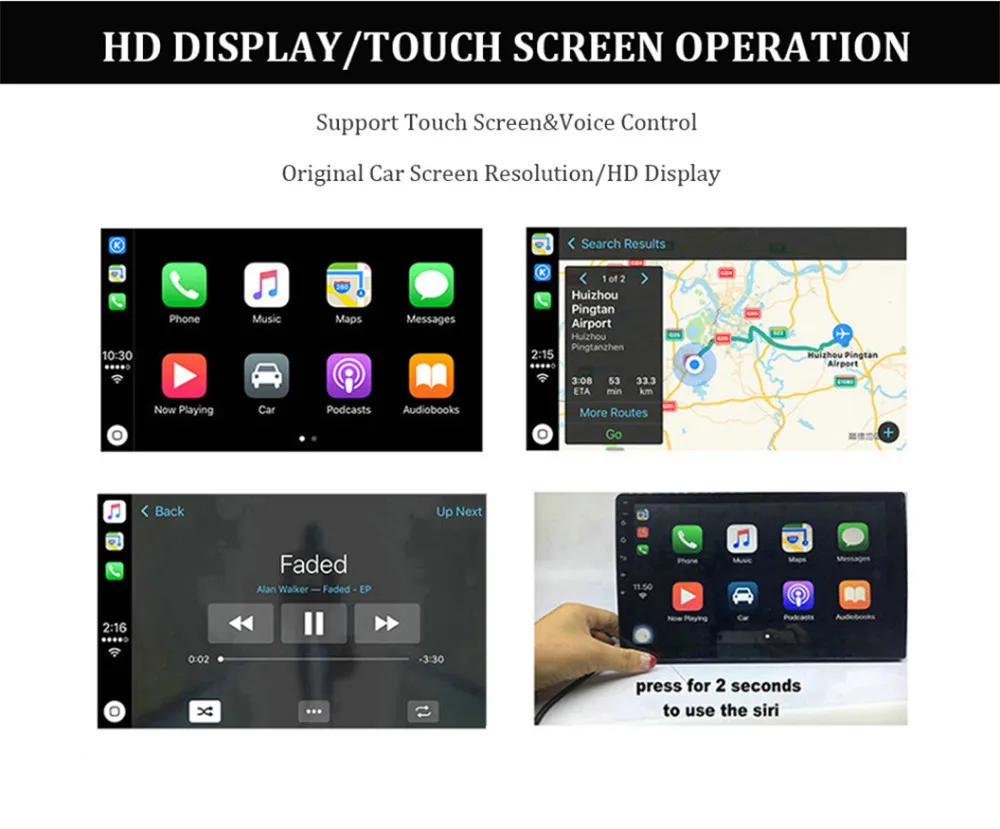 Carlinkit беспроводной автомобильный Соединительный ключ Apple CarPlay Plug Play USB автомобильный Соединительный ключ для Android навигационный плеер