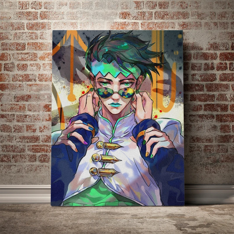 

Hot New Poster Rohan Kishibe JoJo'S Bizarre Adventure Canvas Poster Painting Wall Art Decor Living Room Bedroom Home Decoration