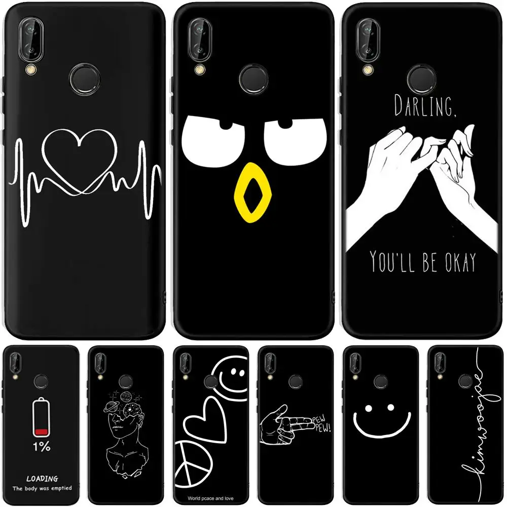 Художественный чехол с линиями для huawei P20 P30 Pro Коврики 10 20 Lite Y5 Y6 Y7 Y9 Prime P Smart плюс чехол s силиконовый чехол Coque Etui