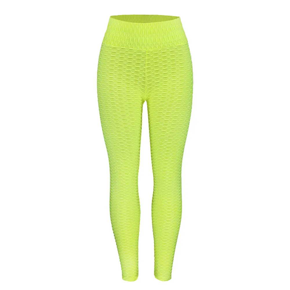 

Women Blue Color Yoga Leggings High Waist Sports Legging
