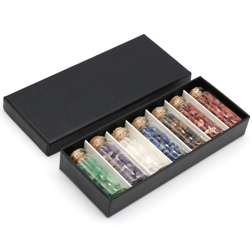 yachu Natural Stone Drifting Bottle Gravel Home Decoration Make Trendy Accessories DIY Jewelry Necklace Size 63x24mm Gift