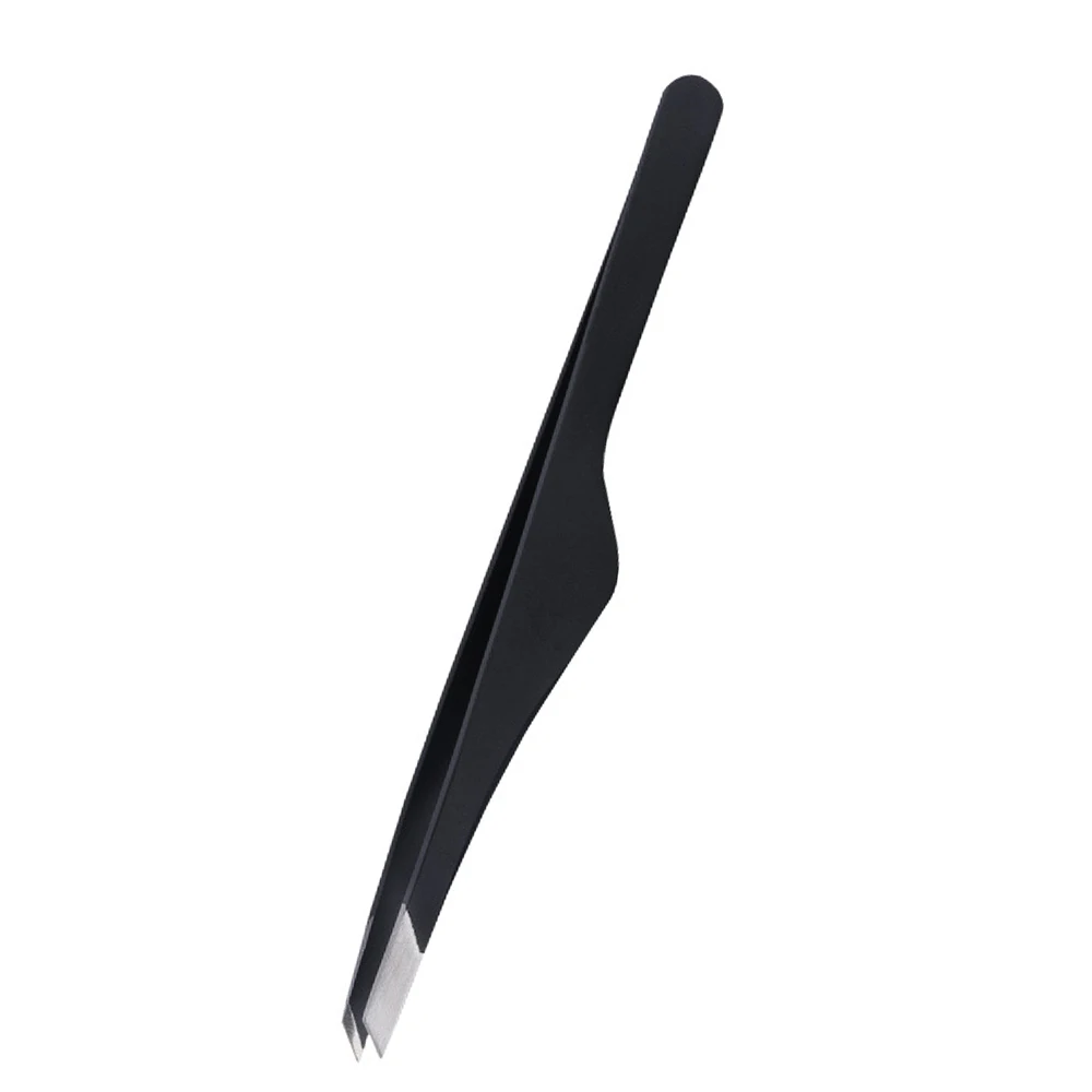 

Professional Stainless Steel Slant Tip Hair Removal Eyebrow Tweezers Makeup Useful Hand Tool