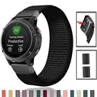 Ремешок нейлоновый для Garmin Fenix 6 6X Pro Fenix 5 5X plus 3 3HR Forerunner 935 945 D2 Bravo быстросъемный браслет для смарт-часов, 22 мм 26 мм
