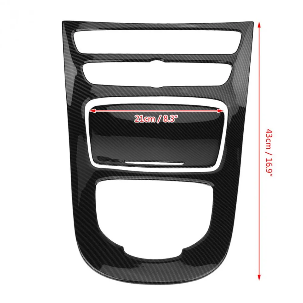

Car Center Control Gear Shift Panel Decorative Trim Cover Carbon Fiber Color For Mercedes Benz E-Class W213 2016 2017 2018