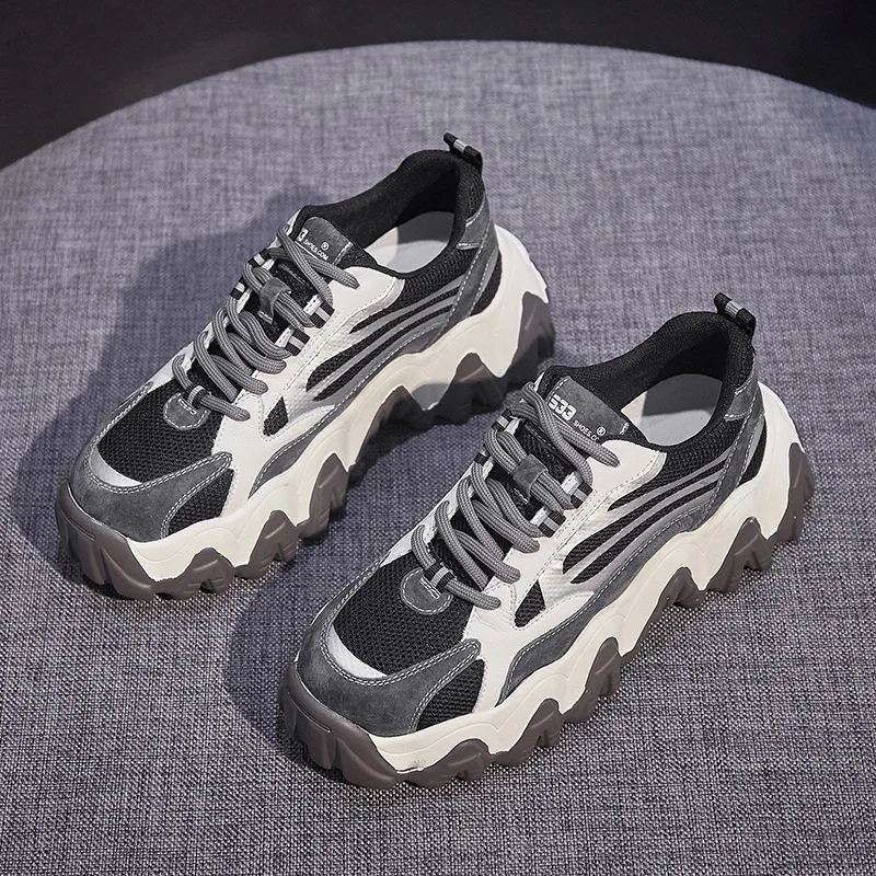 

Кроссовки женские на массивной платформе, повседневная спортивная обувь, Вулканизированная подошва, теннисная обувь, белые, весна 2021