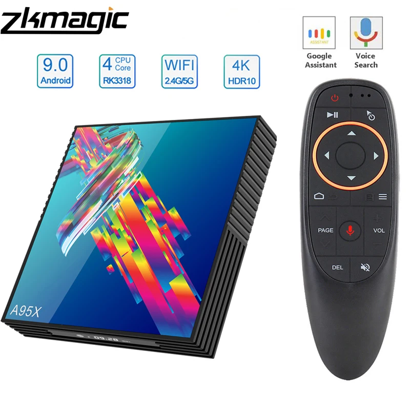 Google tv box android 9,0 H96 MAX Rockchip 4G 16 GB 32 GB 64 GB Android tv box 2,4/5,0G WiFi Bluetooth 4,0 4 K 3D iptv Android box