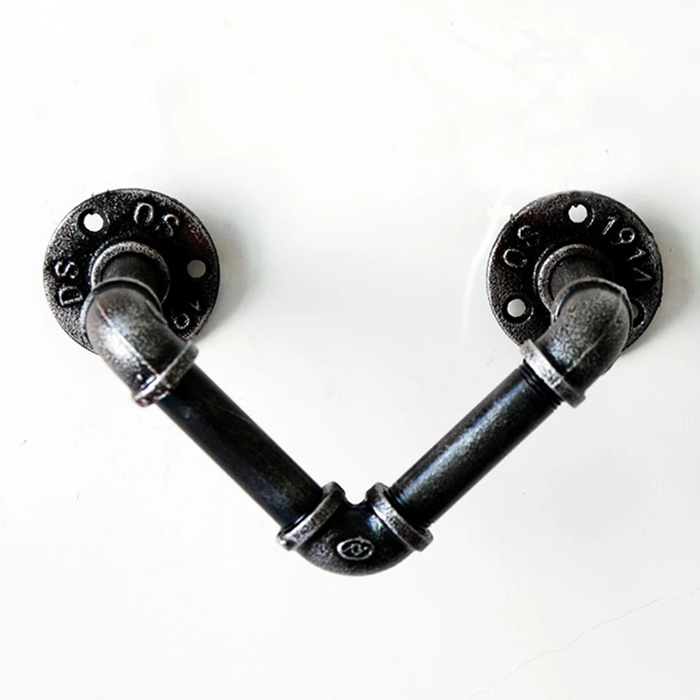 Железная труба Бар Полка держатель Спальня украшение дома настенная вешалка