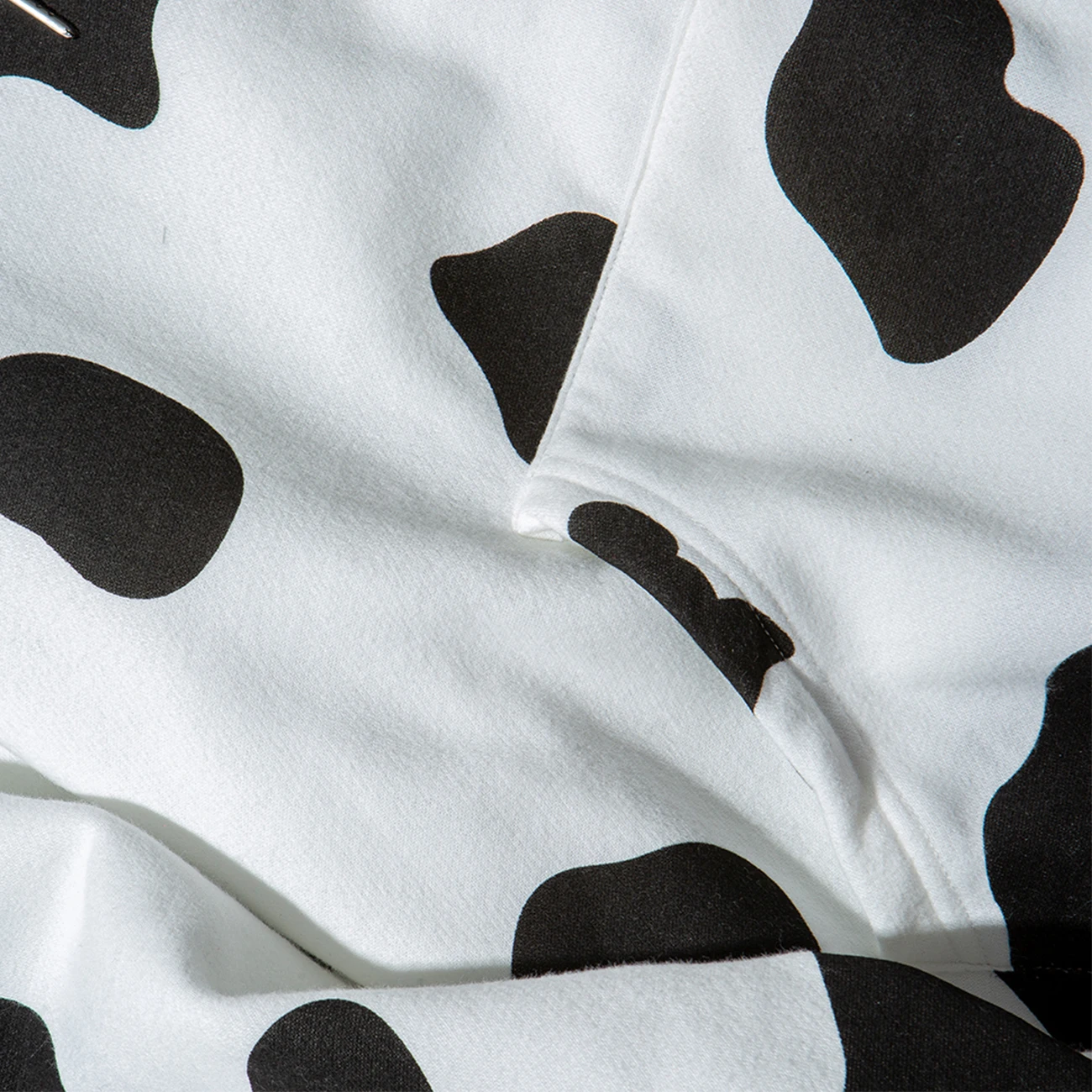 

Cow Color Print Hip Hop Streetwear Loose Harajuku Hoodie Sweatshirt Autumn Winter Cotton Hooded Pullover Men