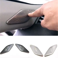 2pcslot stainless steel a pillar speaker decoration cover for 2021 skoda octavia pro car accessories