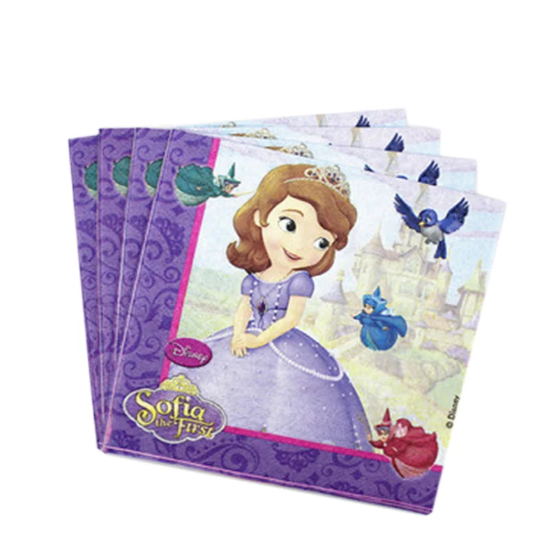 Диснеевские принцессы столовые приборы для вечеринки одноразовые декоративные