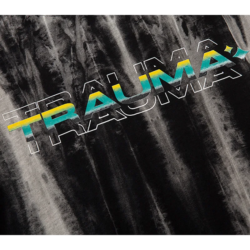 Мужская футболка в стиле хип-хоп уличная одежда Винтажная Blurry Dark летняя Harajuku с