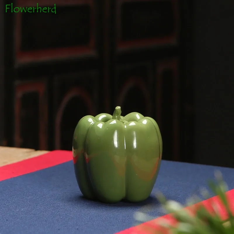 Керамическая фарфоровая чайная посуда трехцветные банки для зеленого перца