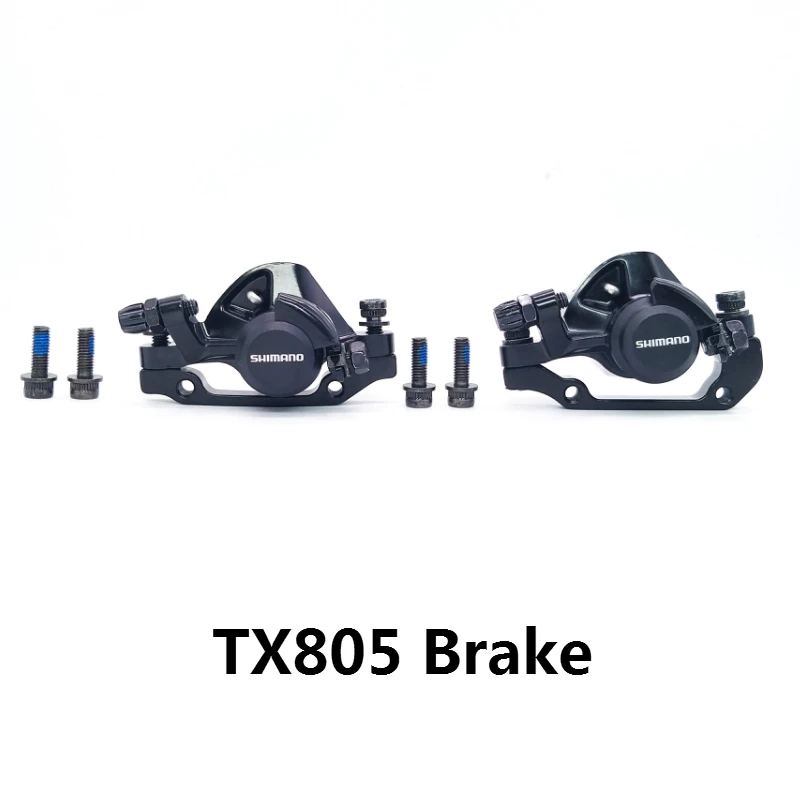 TX805 Brake BR-TX805 механические дисковые тормозные суппорты для Tourney XT с резиновыми накладками M375 суппорт w/n HS1 RT20 RT26 ротор - Цвет: TX805 Brake