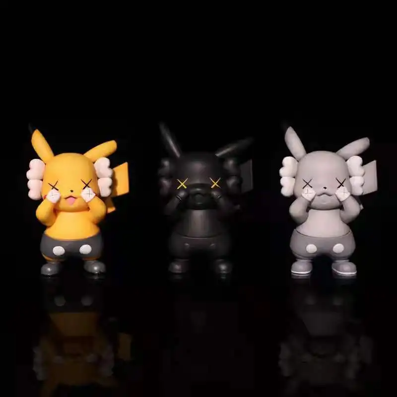 

Anmie Tide Brand Yellow Black Gray Model Figure Car Decoration Kids Birthday Toy Surprise Gift