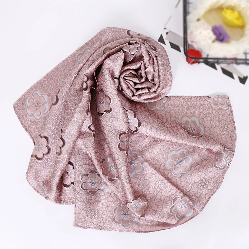 

Женский кружевной шарф с бусинами, цветочный хиджаб, мусульманские шали с жемчугом, простые банданы макси, модный полиэстеровый тюрбан, бол...