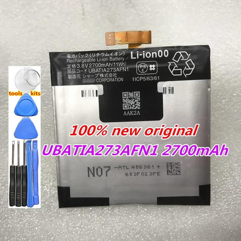 

100% New Original Battery UBATIA273AFN1 2700mAh For Sharp Aquos Sense2 Sense 2 SH-08C SHV43 SH-M08 SH-O1L Batteries