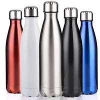 500750ml double wall insulated vacuum flask stainless steel water bottle bpa free thermos for sport water bottles