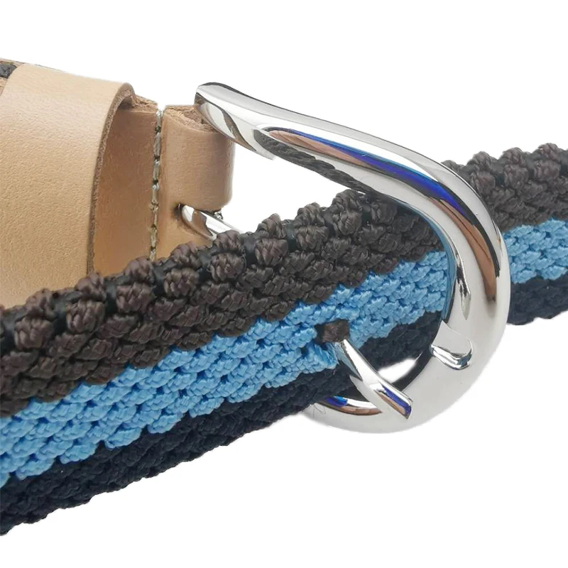 Мужские тканевые брюки ремень из натуральной кожи регулируемый нейлоновый