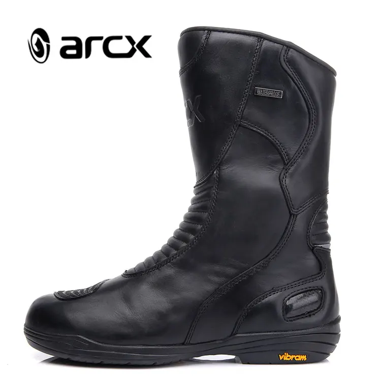 Байкерские ботинки ARCX кожаные мужские для мотокросса водонепроницаемая