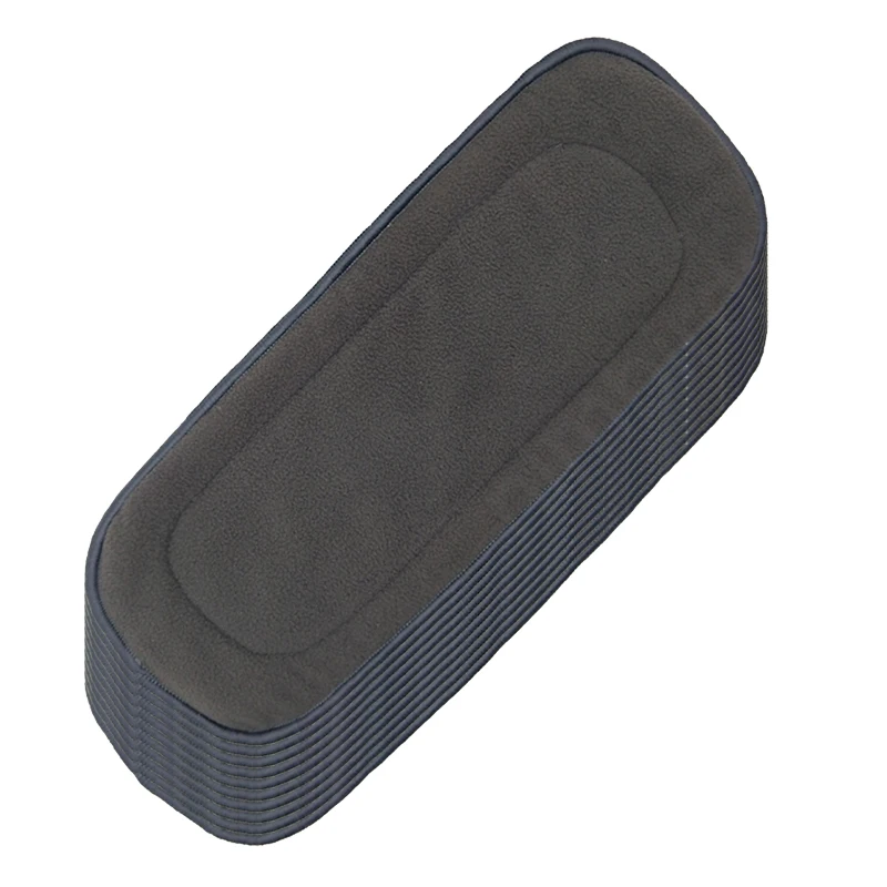 10 шт. многоразовые угольно бамбуковые вставки ткань пеленки подгузник моющийся