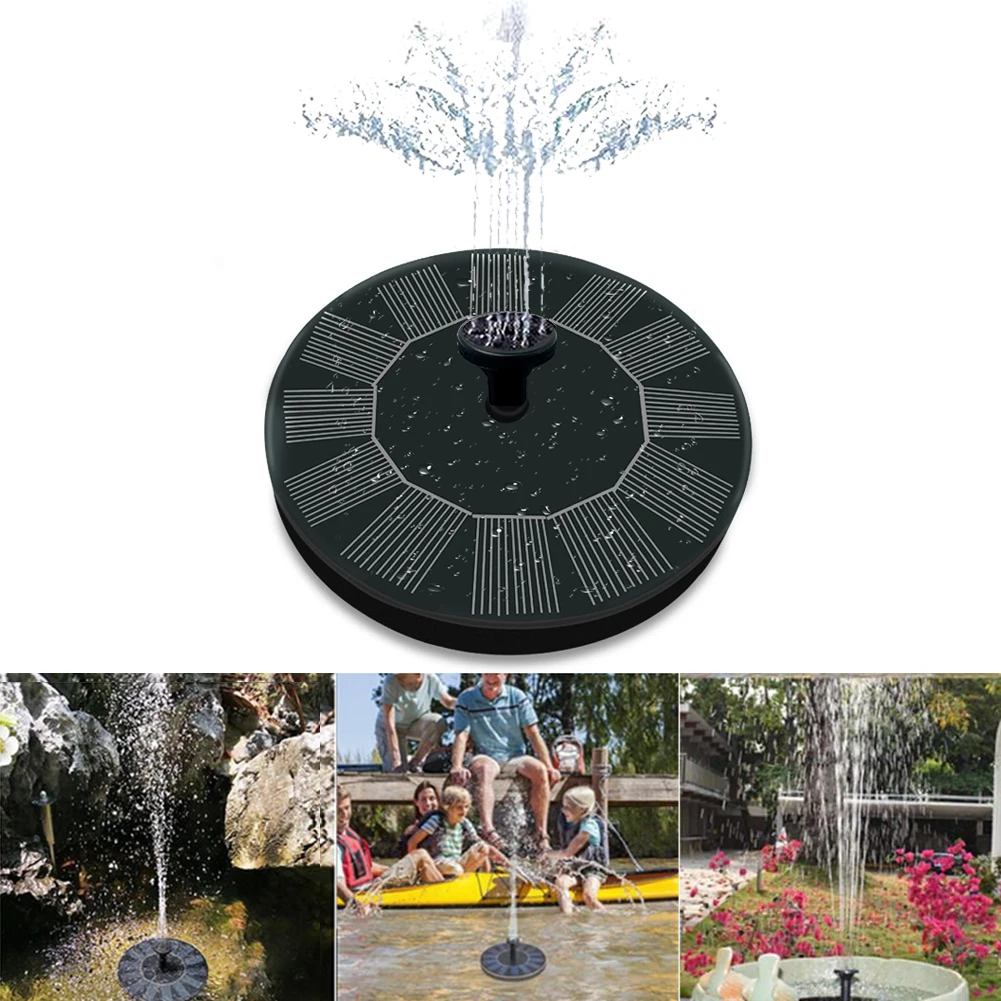 

Solar Floating Bath Solar Fountain Pump For Garden and Patio Watering For Bird Bath Garden Decor Outdoor Garden 7V /1.4W Ship
