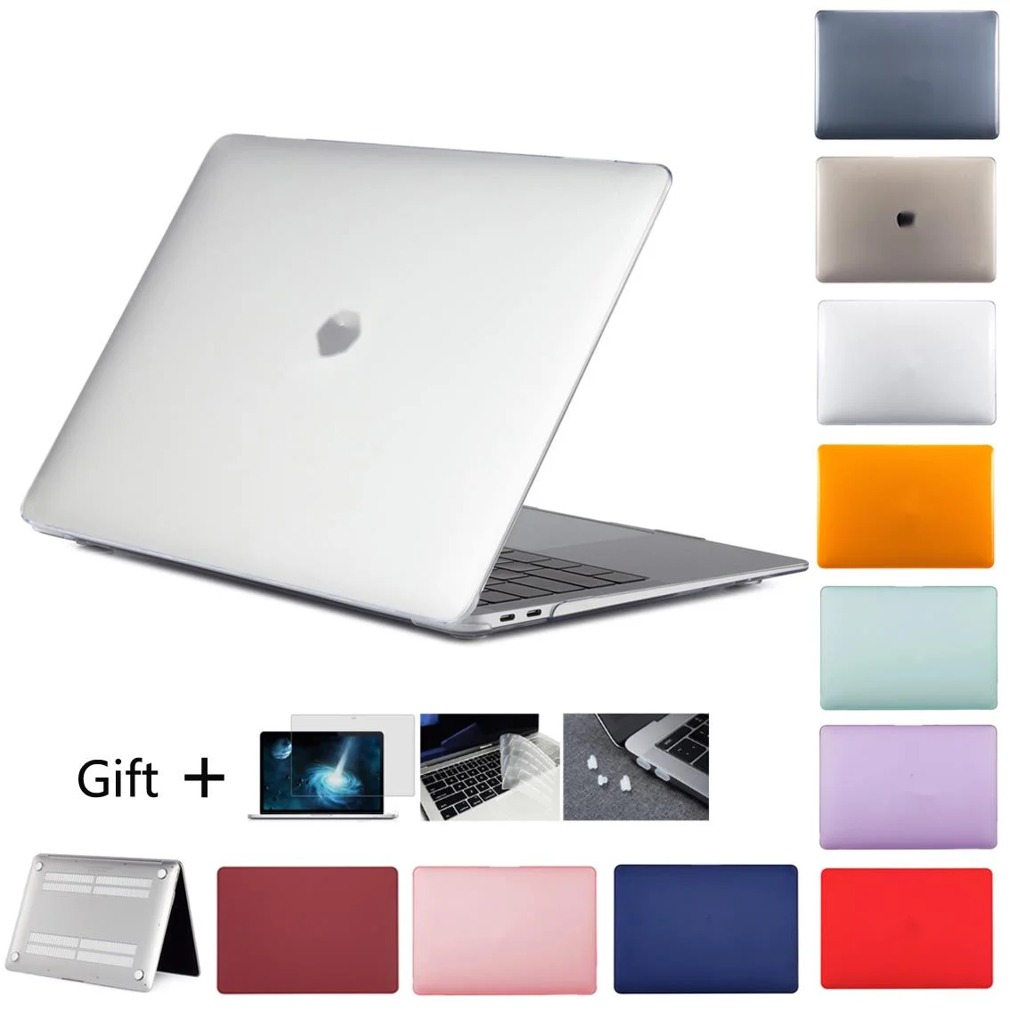 

New Crystal \Matte Case For Apple Macbook Air Pro Retina M1 Chip 11 12 13 15 16 Inch, case For 2020 Pro13 A2338 A2289 A2179 +