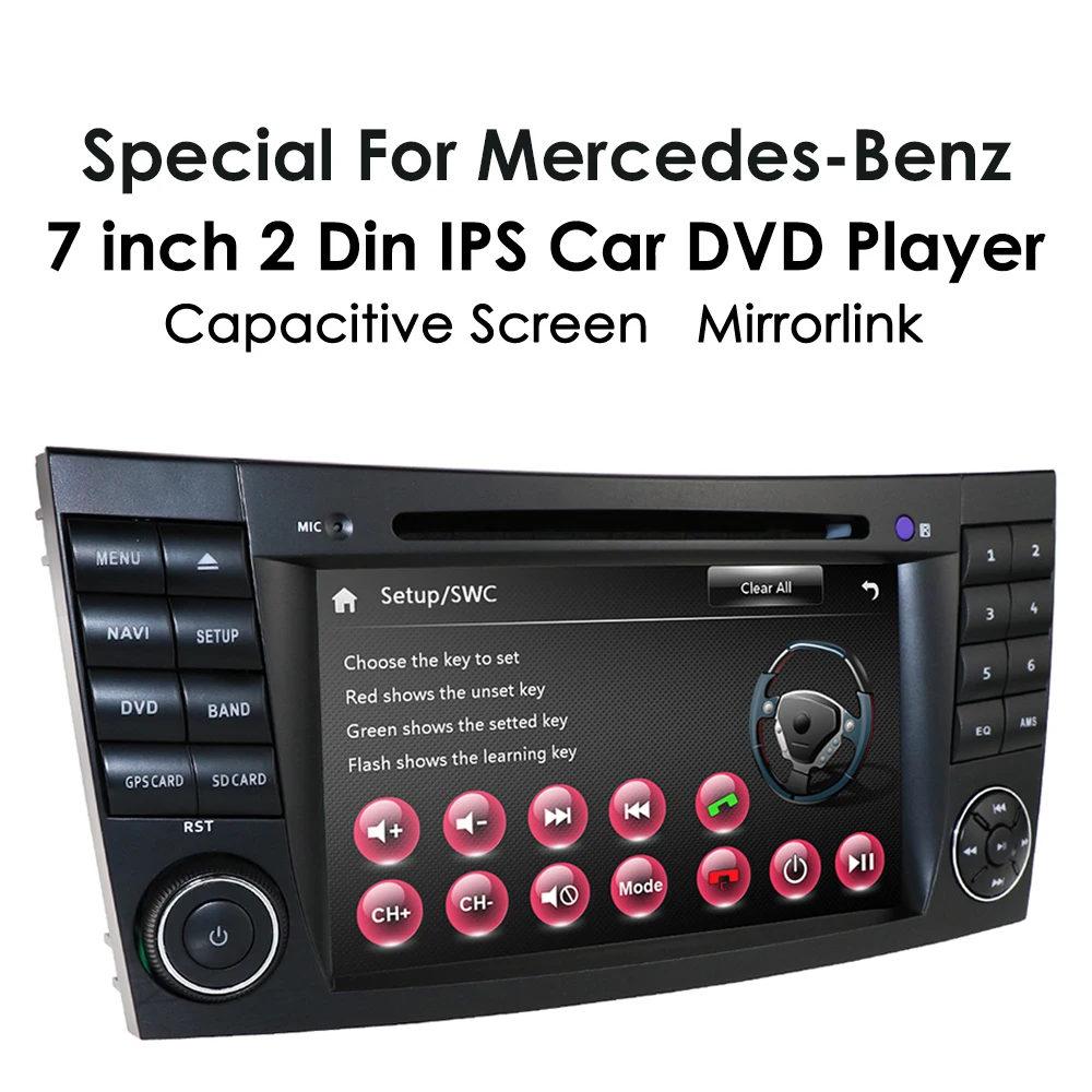 Автомобильный DVD GPS радио мультимедиа для Mercedes Benz E Class W211 W463 W209 W219 2003 2009 монитор SWC