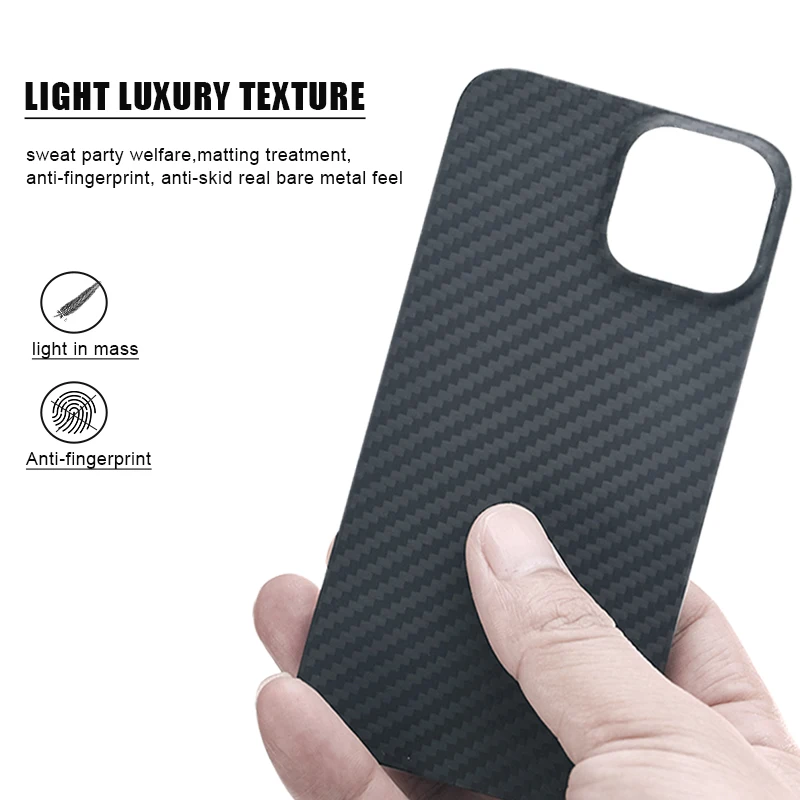 

2021 Brand New Carbon Fiber Phone Case For Iphone 13/Pro/Pro Max