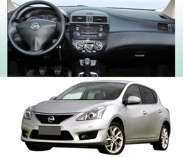 Автомобильная облицовка 2 Din рамка для радио аудио панели комплект приборной Nissan