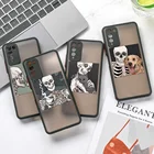 Чехол для Honor 50 для Huawei P30 Lite P40 Pro P50, противоударный чехол, чехол для Honor 10i 20 Lite 30s 10X 8A 8A 9A 9X, матовая задняя крышка с черепом