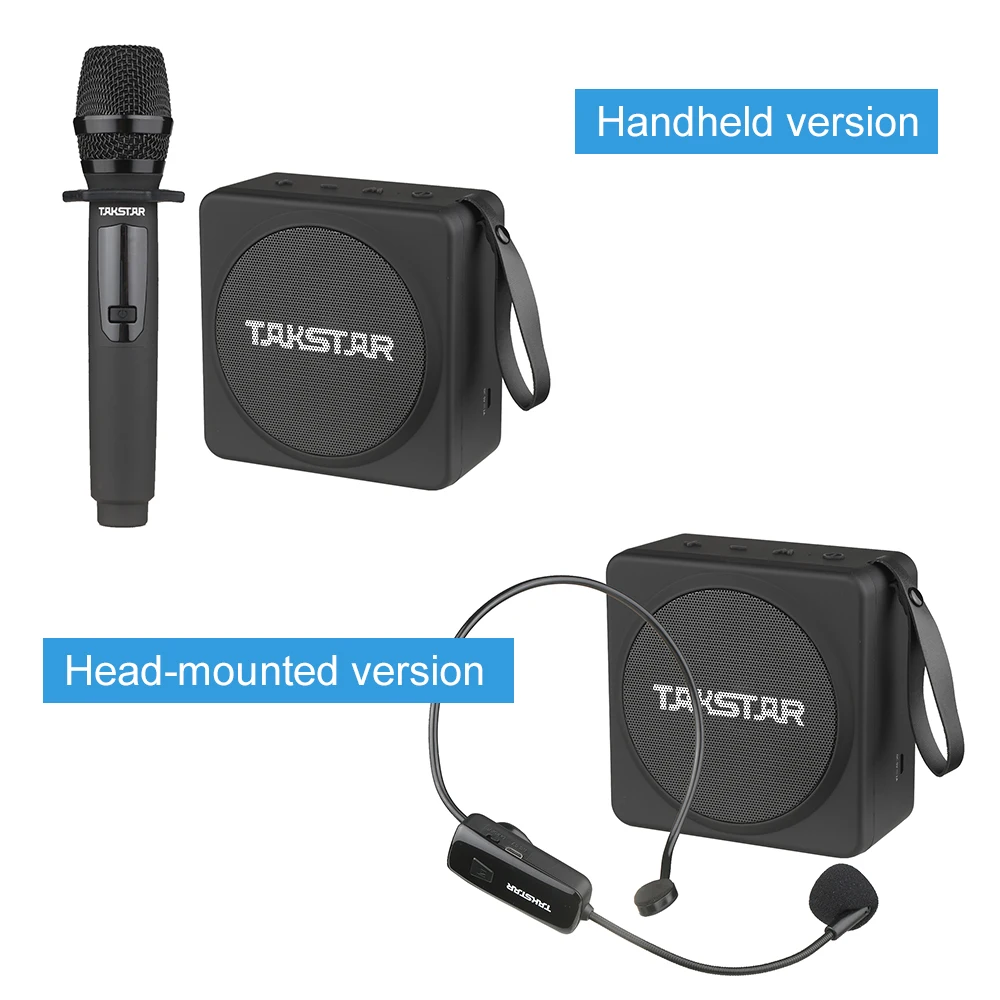 TAKSTAR Portable Wireless Voice Amplifier Rechargeable Audio Speaker with Wireless Head-Mounted Microphone for Teachers images - 6