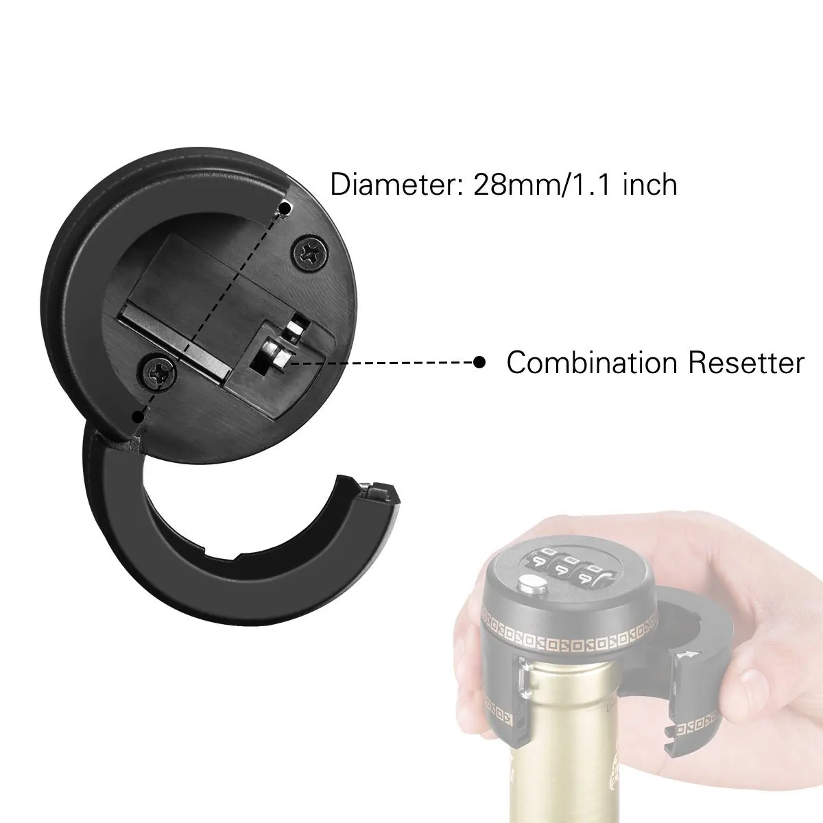 Бутылка Пароль замок красное вино пробкой Новый Комбинации вакуумный высокое