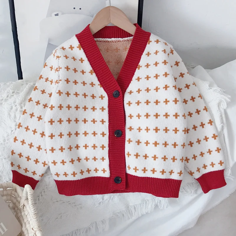 

2021 New Autumn Winter Clothes Cardigan Sweater Jacket Coat For Girls Children's Clothes Kid Clothes Girl For 2-6 Years