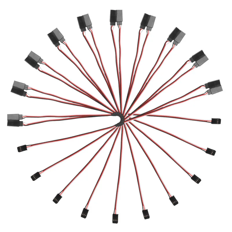 

10Pcs 300mm Y Style RC Extension Servo Lead Wire Cord Cable For JR Futaba 30cm