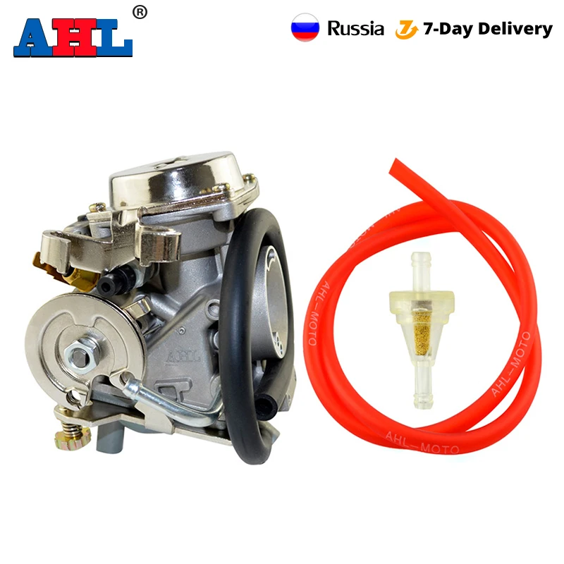 Мотоциклетный карбюратор и красная масляная трубка бензиновый фильтр в
