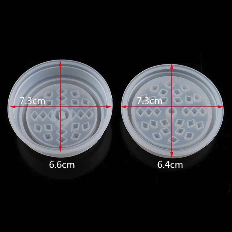 

1pcs DIY Silicone Smoke Grinder Mold Crystal Glass Leaf Dry Flower Spice Crusher Silicone Mould Handmade Grinding Box Resin Tool