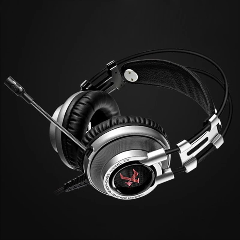 XIBERIA K9 7 1 вибрационная USB игровая гарнитура наушники глубокий бас светодиодный