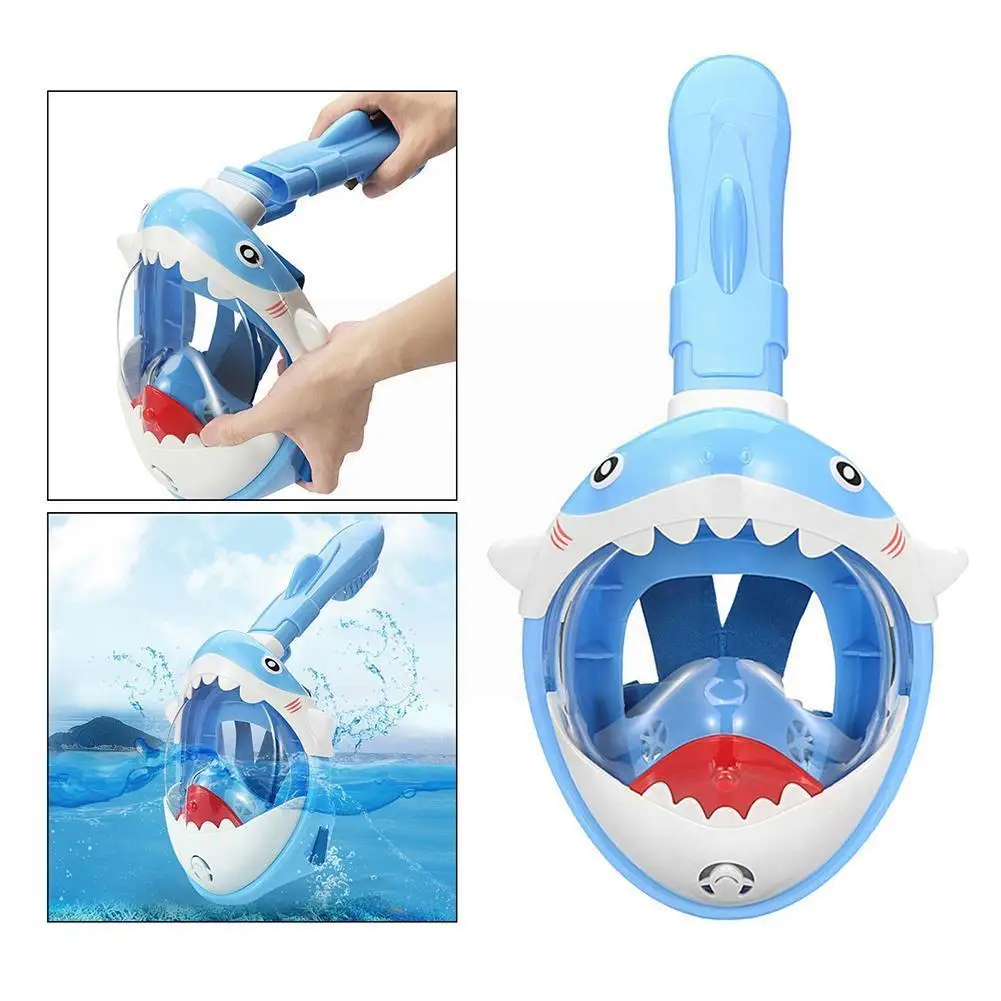 

Children Swimming Snorkeling Mask Cartoon Cute Pattern Anti-fog Mask Swimming Equipment Diving Snorkeling J5J4