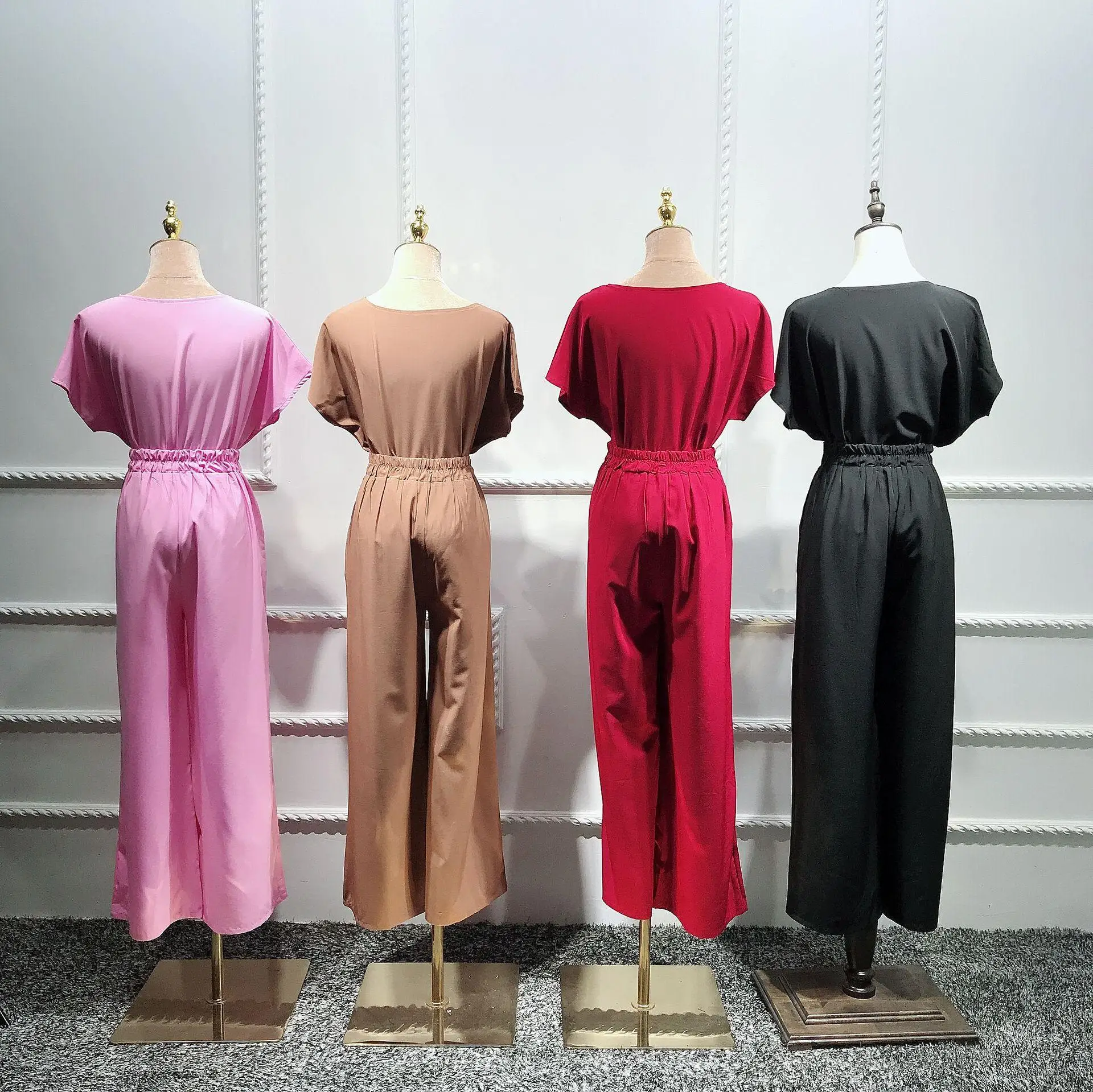 Платье-кимоно женское абайя 3 шт. в мусульманском стиле открытый кардиган + Топы