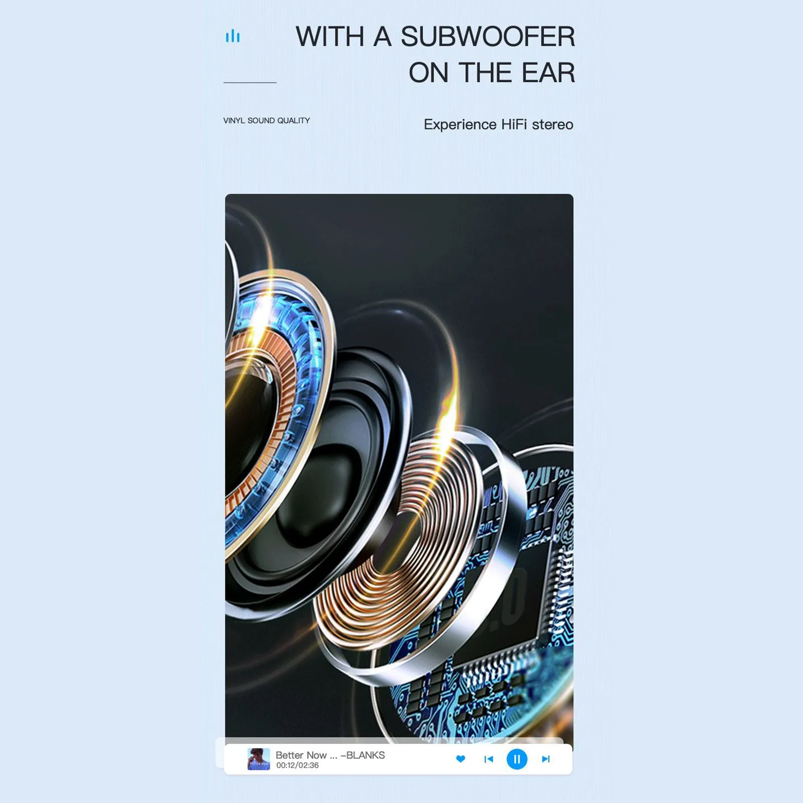 Bluetooth-гарнитура с одним ухом стереонаушники-вкладыши длительным временем работы