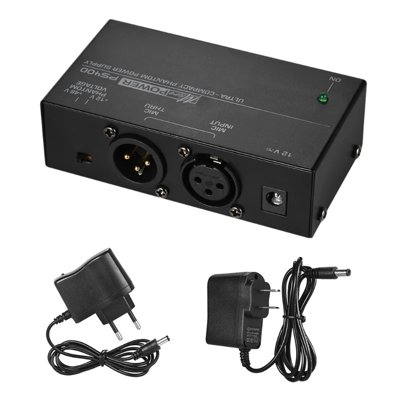 

28TE PS400 Phantom Power XLR Cannon Cable -Studio +12V or +48V Phantom Power For Condenser Microphone