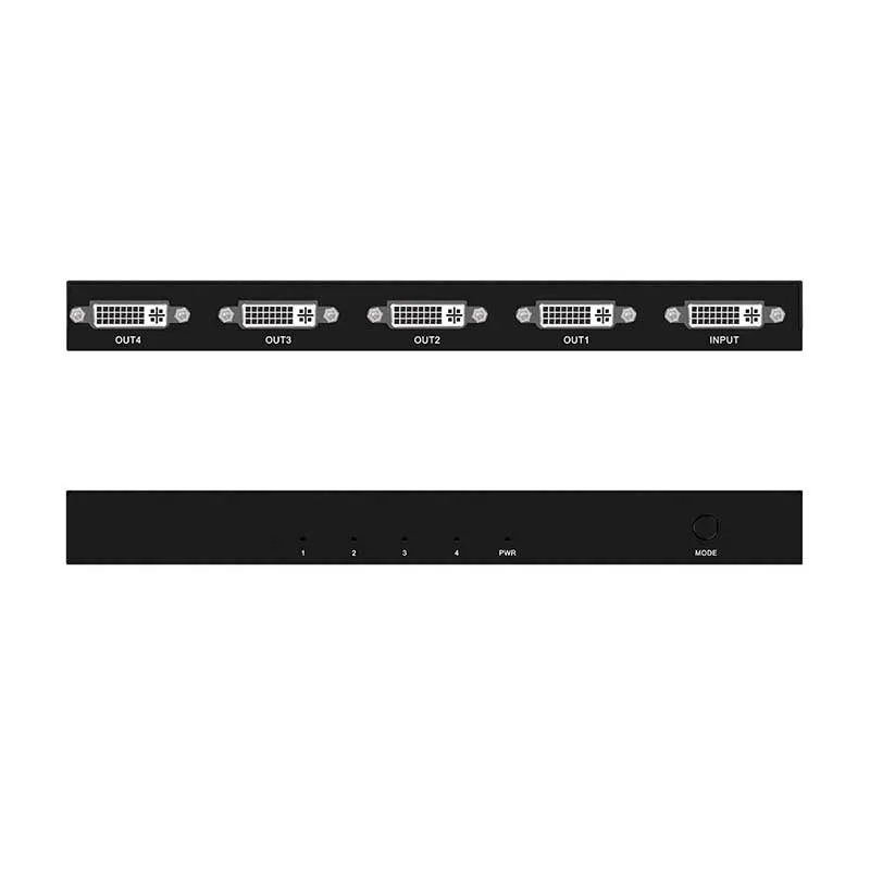 Разветвитель DVI 1x4 разветвитель 1 в 4 с дивизором на поддержка 1920x1200 до 1080P для