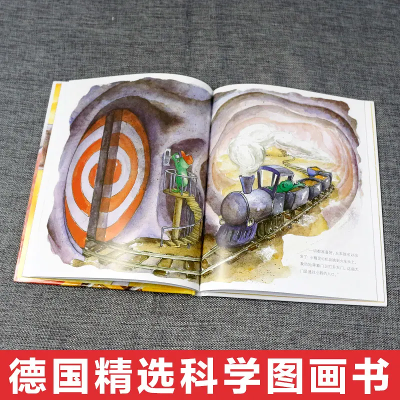 

2pcs/set the Hard Cover the belly have a Train Station/New Things in the Street form Good Habit Baby Bedtime Storybook Libros