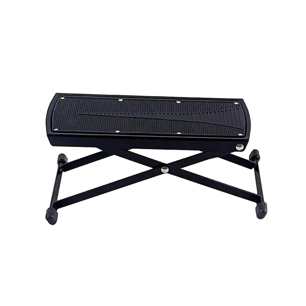 

Adjustable Height String Instrument Pedal Stand Folding Classical Guitar Foot Pedal Folk Guitar Stand Carry Shelf